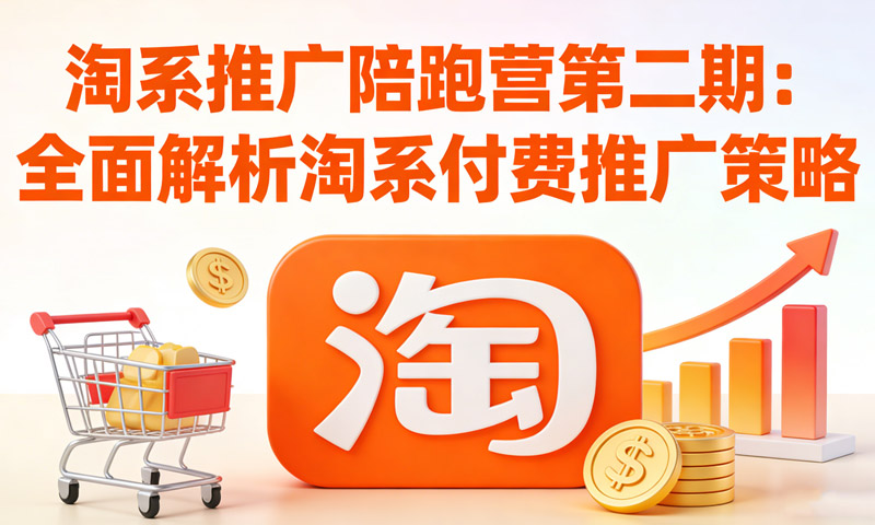 淘系推广陪跑营第二期：全面解析淘系付费推广策略