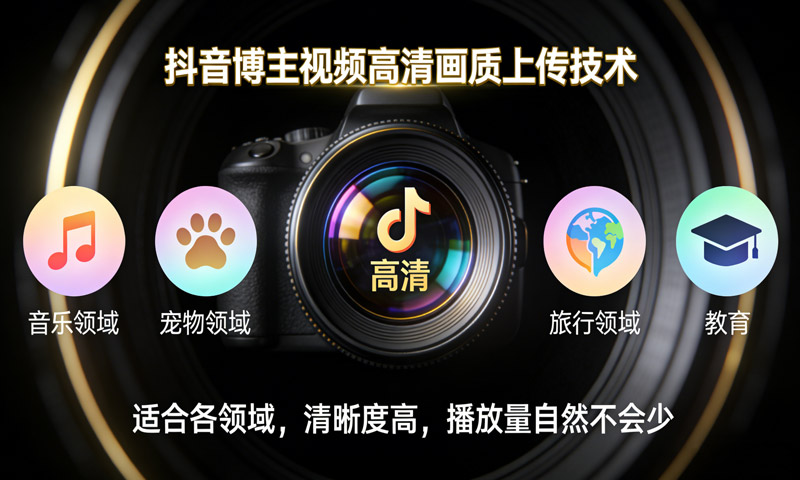【免费分享】抖音博主视频高清画质上传技术，适合各领域，清晰度高，播放量自然不会少