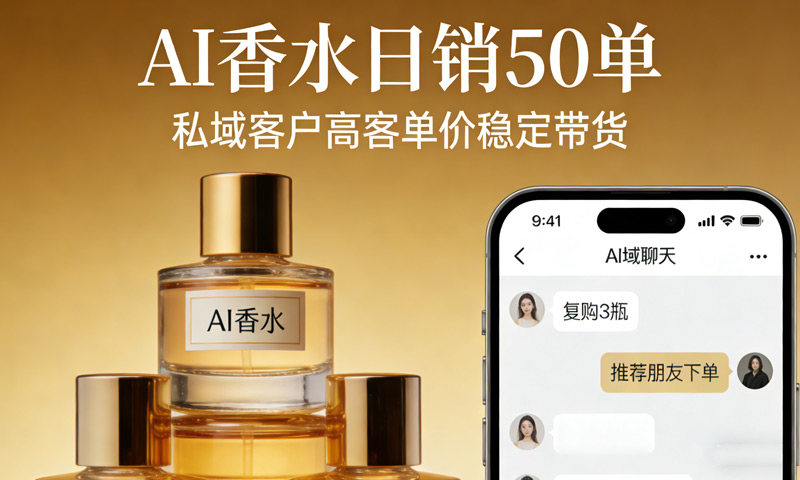 AI香水日销50单，私域客户高客单价稳定带货